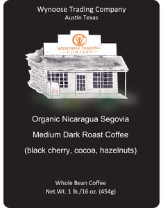 Organic Nicaragua Segovia Whole Bean